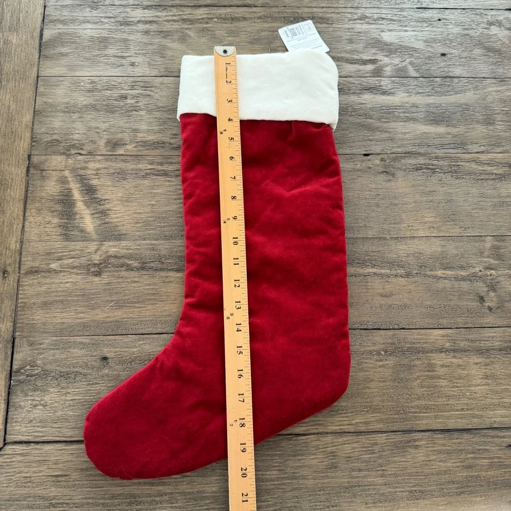 NWT Pottery Barn Red Velvet Christmas Stocking Personalized Hazel New‎ Holiday